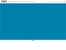 Tablet Screenshot of fmo.nl